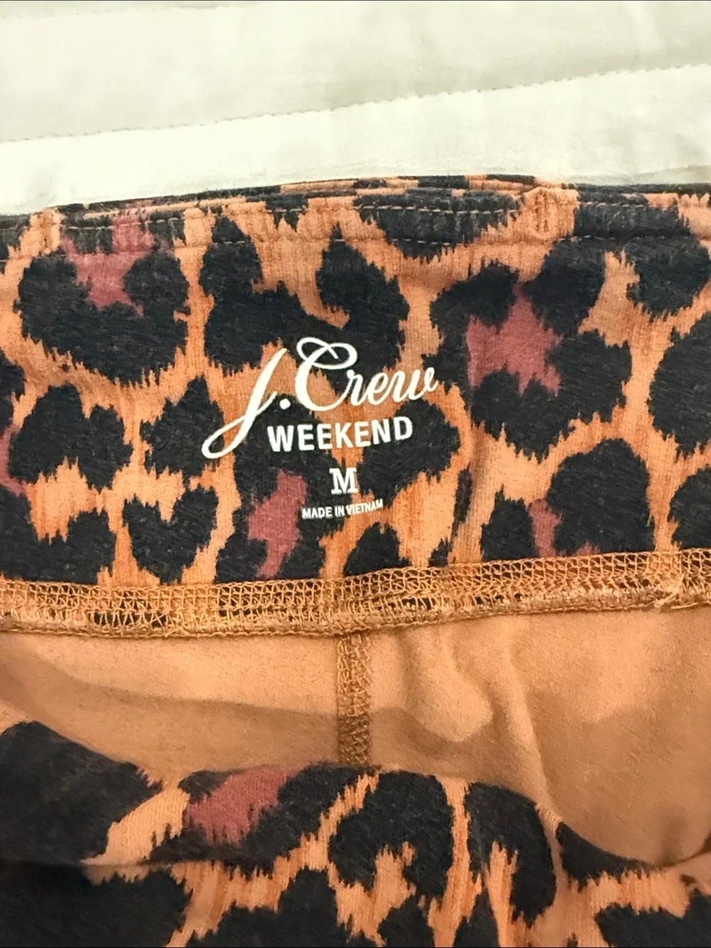 J. Crew Leopard Print Skinny Pants in Black and Brown